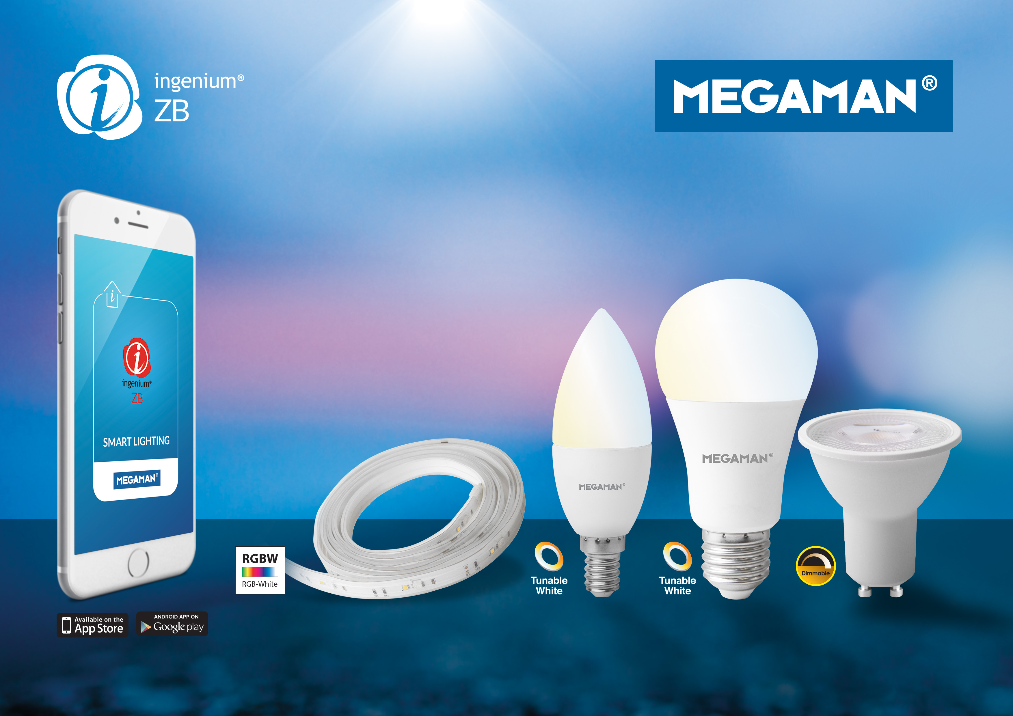 gør ikke Medarbejder ejendom MEGAMAN | Top News | MEGAMAN® Unveils Colour Changing Smart LEDs with  INGENIUM® ZB Wireless Technology