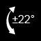 Tilt +/-22 Tilt +/-22